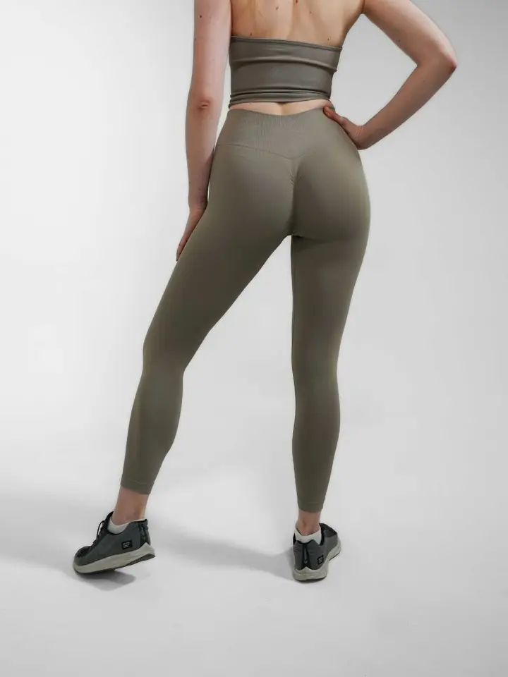 BEMITY GAIA Seamless träningstights i färgen Beige