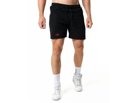 Relode Tokyo Shorts i svart med dragkedjeficka