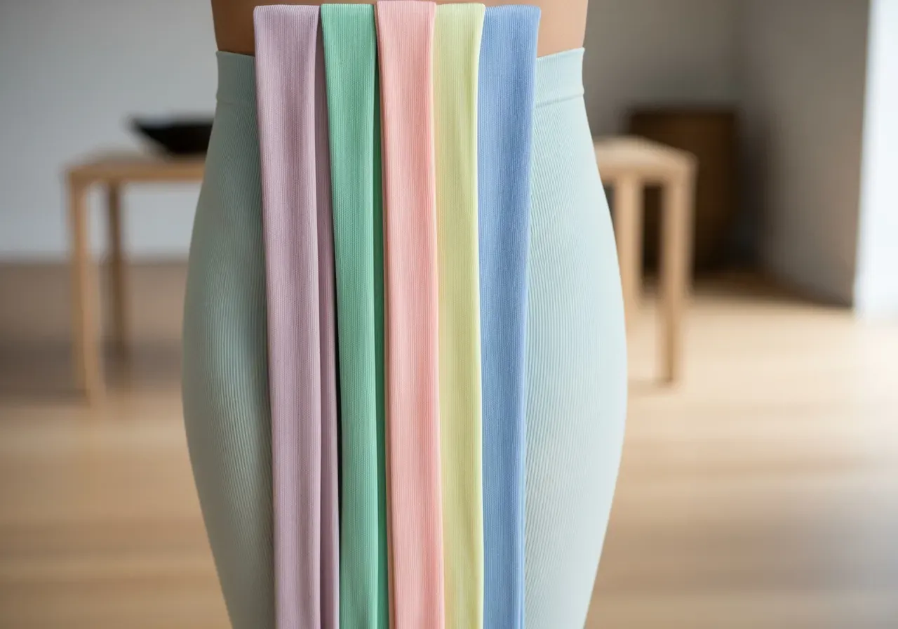 Sömlösa pastelltights för dam