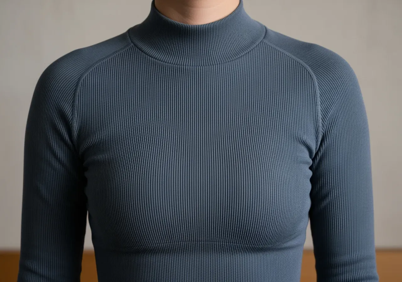 Formande och sömlös ribbad träningsjacka dam