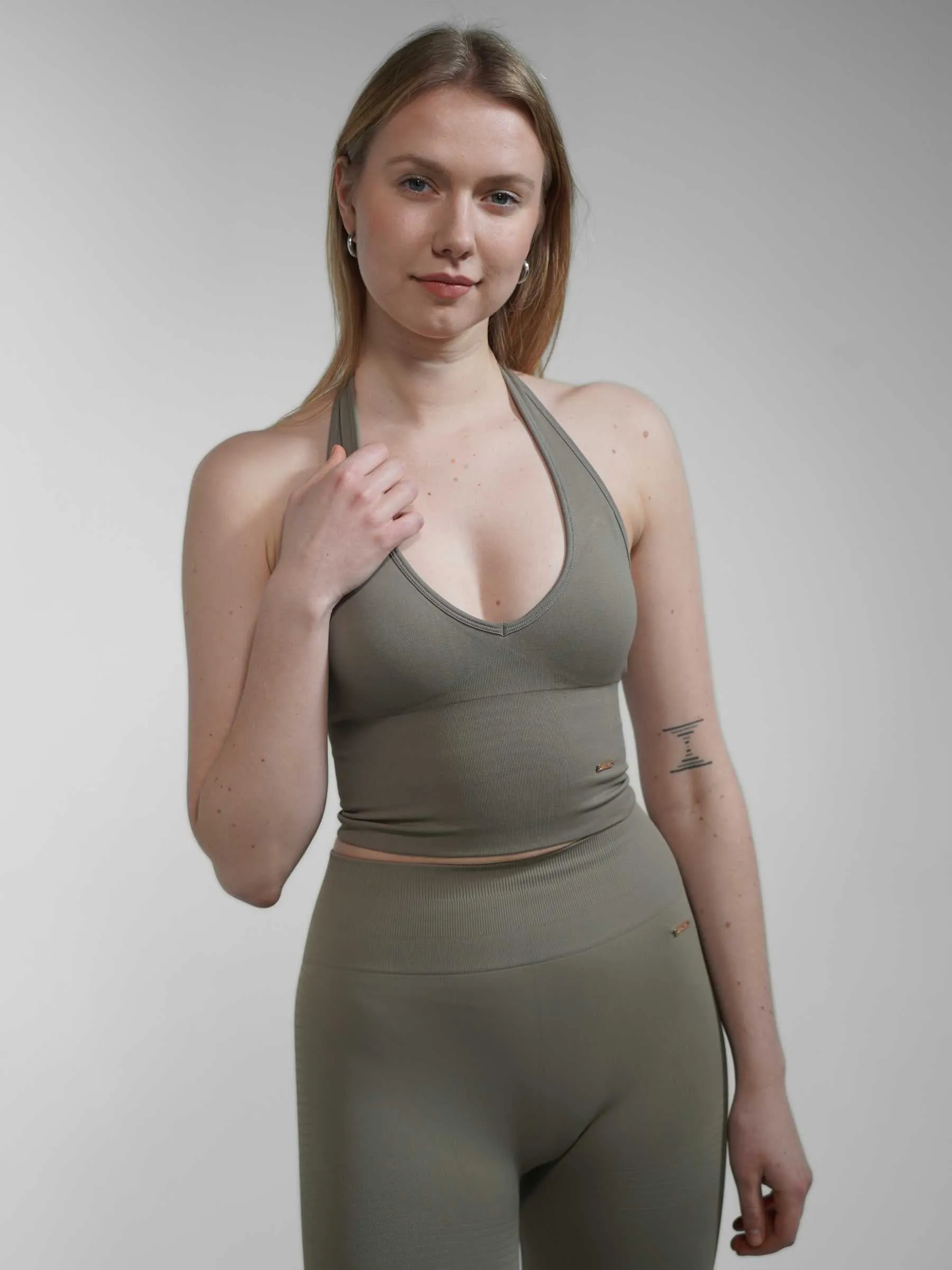BEMITY GAIA SEAMLESS TOPP - Beige / L