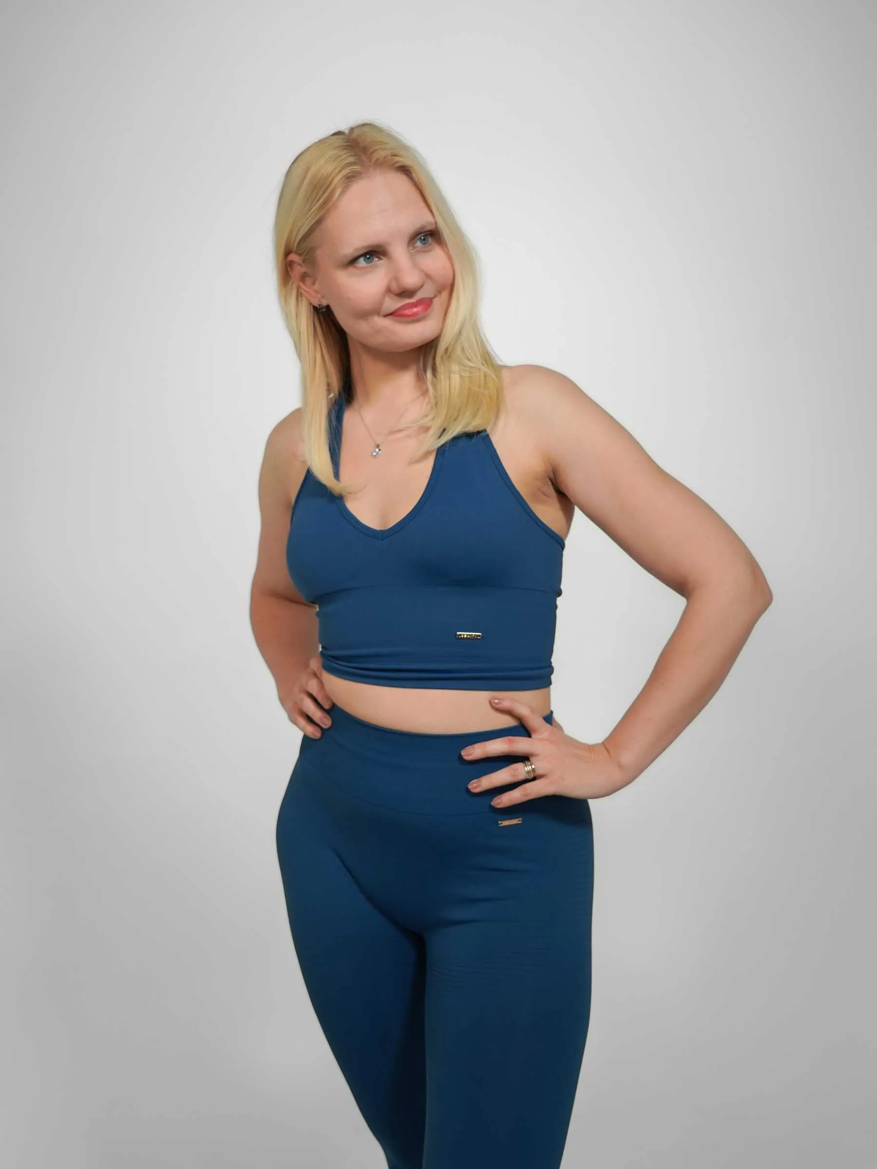 BEMITY GAIA SEAMLESS TOPP - Mörk Blå / L