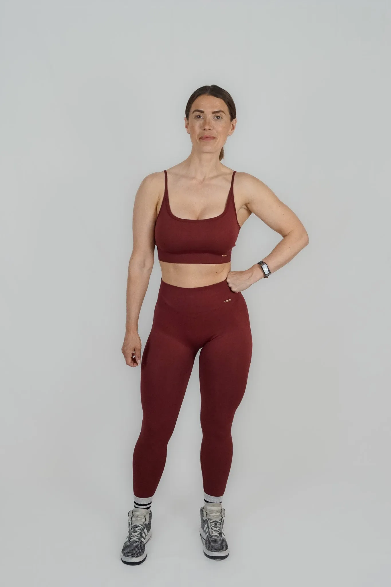 CLASSY SEAMLESS TIGHTS - Mörkröd / XS