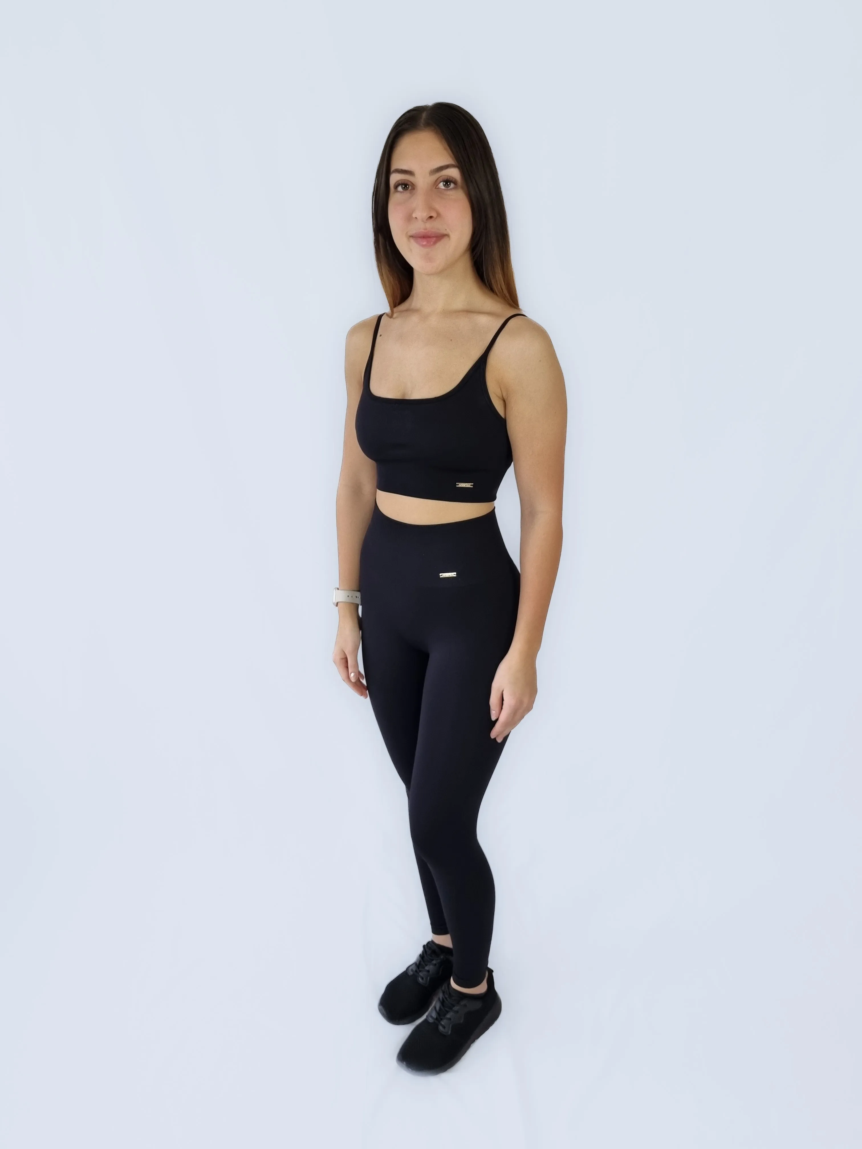 CLASSY SEAMLESS TIGHTS - Svart / XL