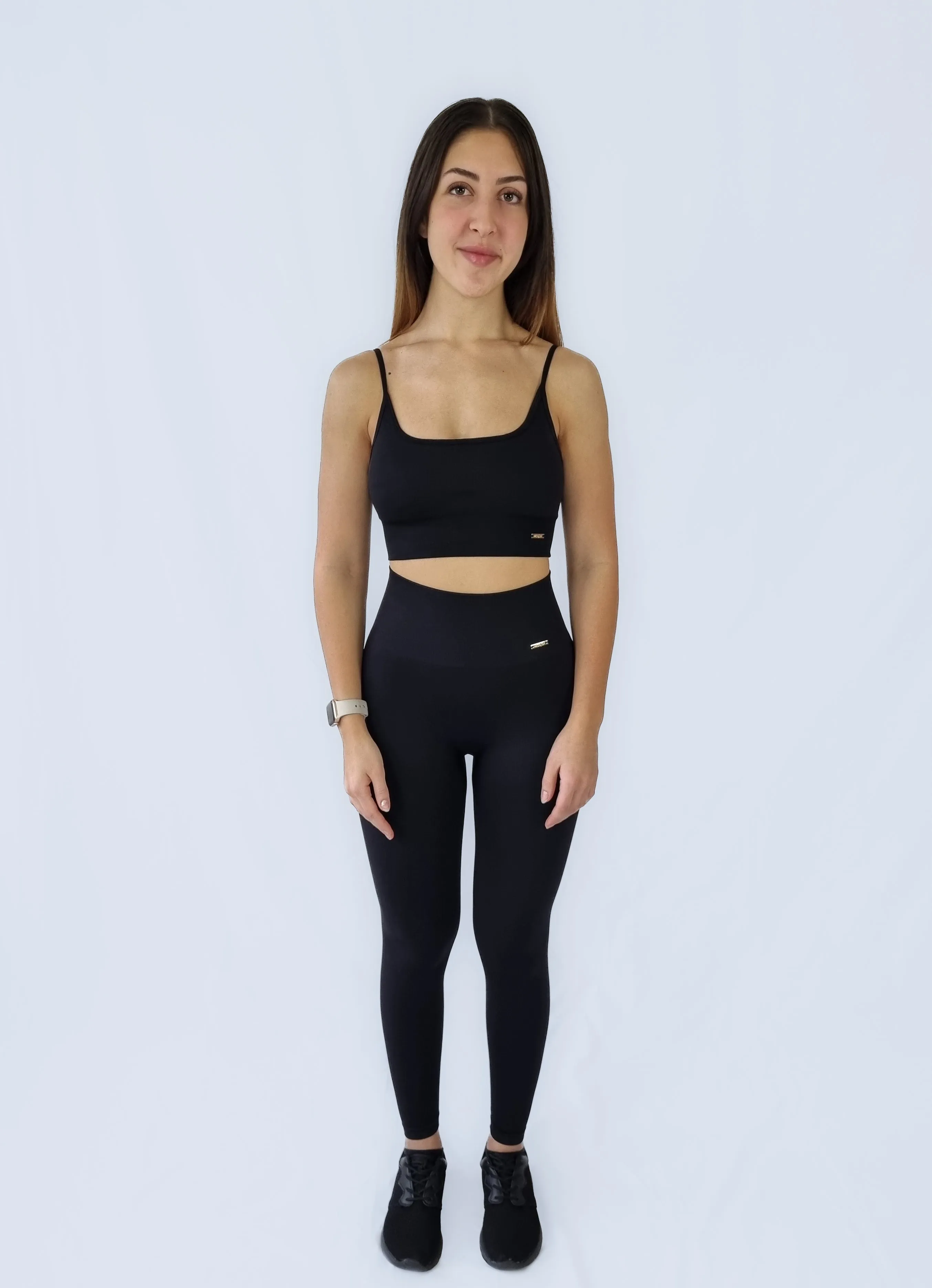 CLASSY SEAMLESS TOP - Svart / XL