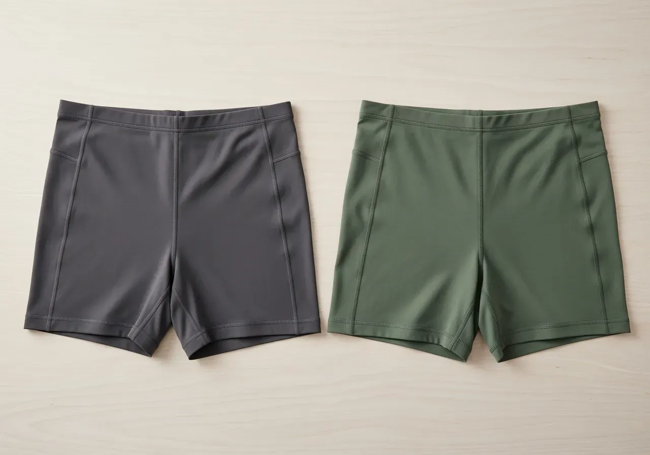 Knäböjsäkra shorts och färgval