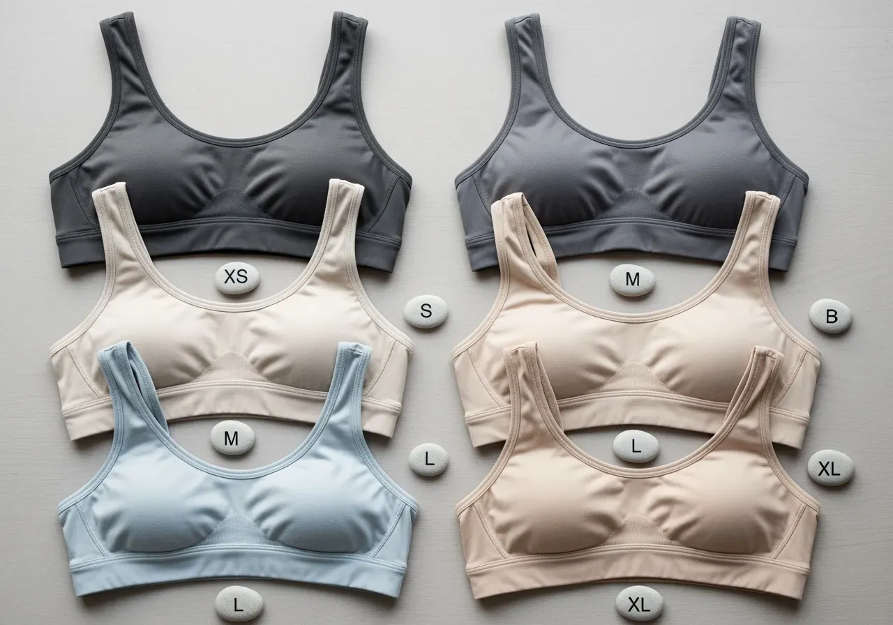 Storleksguide sport-bh dam XS–XL