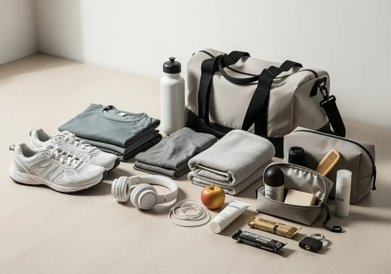 Packlista för gymmet för nybörjare