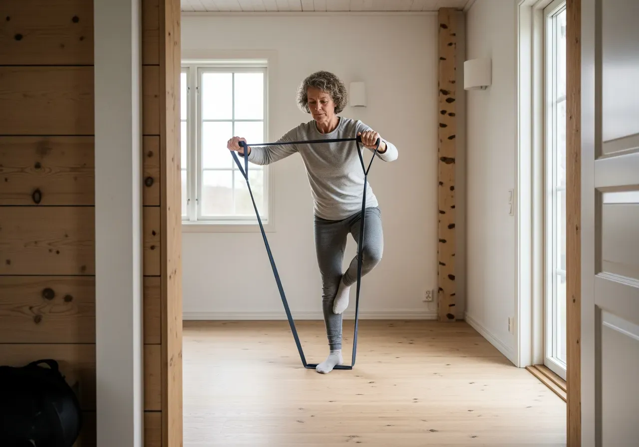 Rörlighetsträning med elastiska band