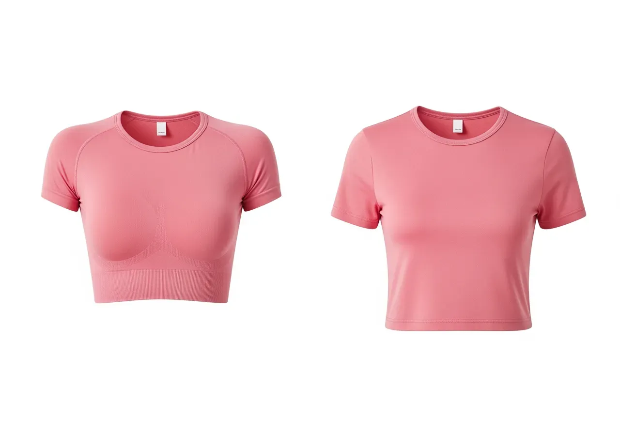 Sömlös topp och kort t‑tröja nybörjare