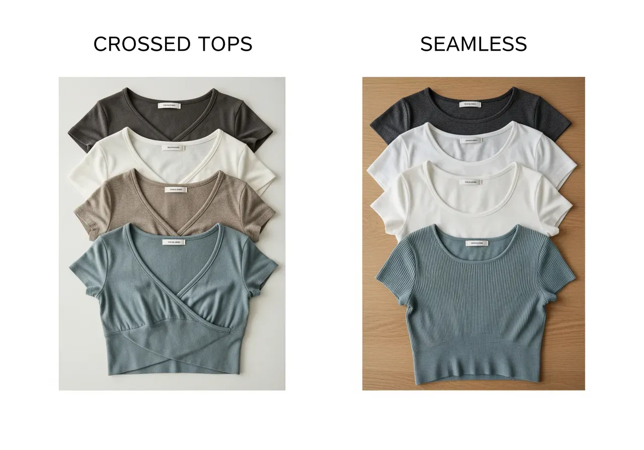 Korsade och sömlösa toppar guide