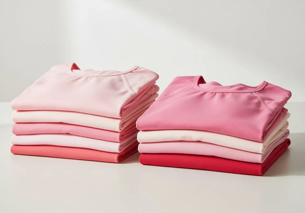 Rosa sömlösa toppar utan genomskinlighet