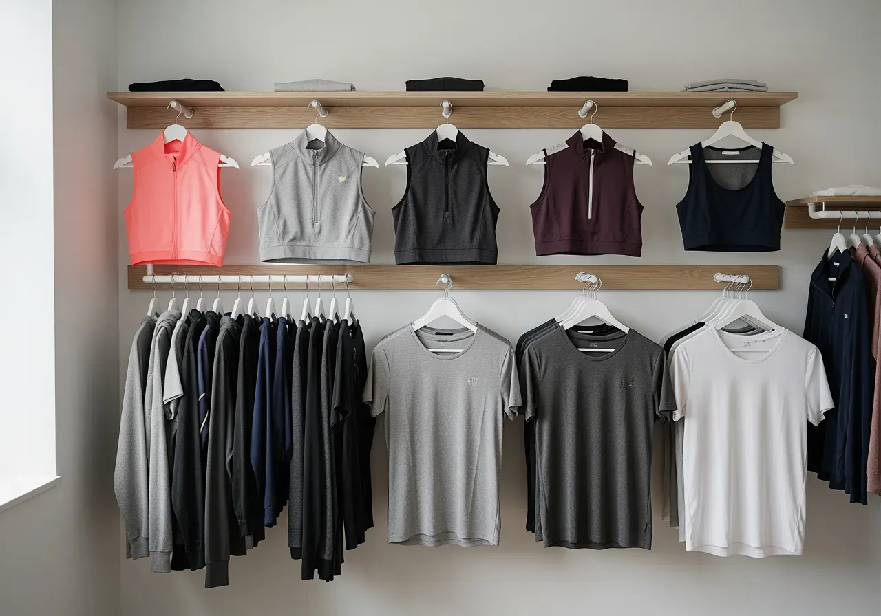 Guider för träningstoppar och T‑shirts